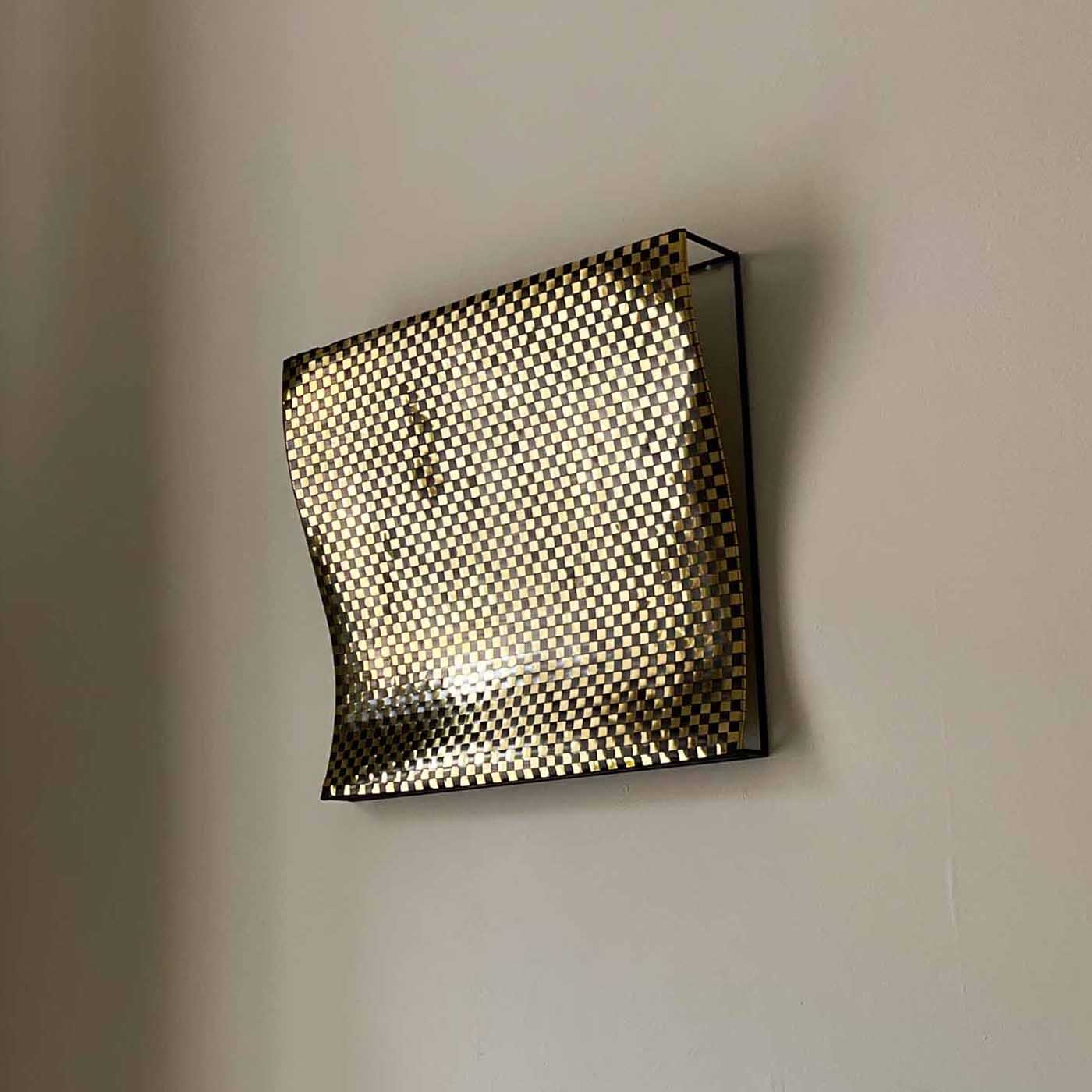 Three Dimensional Woven Brass and Copper Form